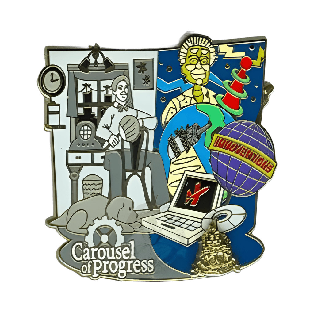 Then and Now - Carousel of Progress/ Innoventions Disney pin