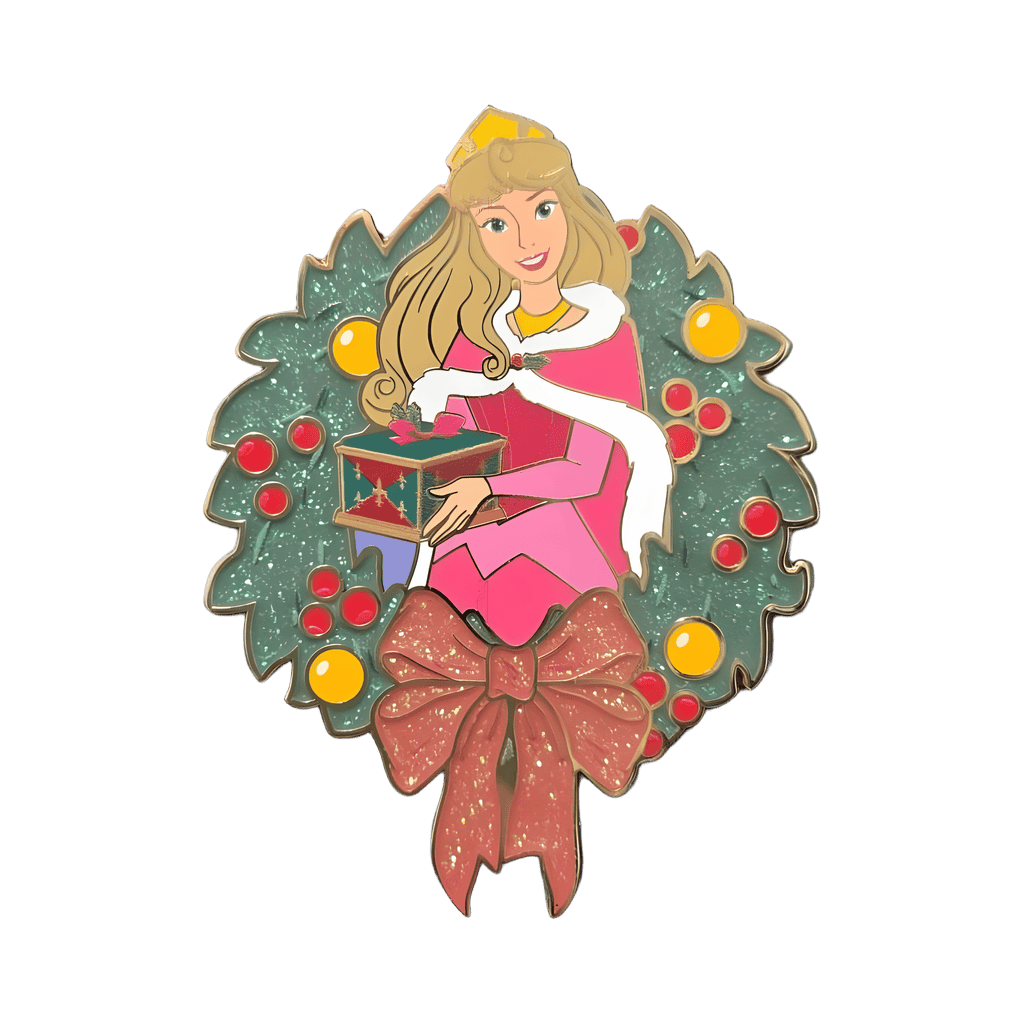 Aurora Glitter Wreath - Chaser Disney pin