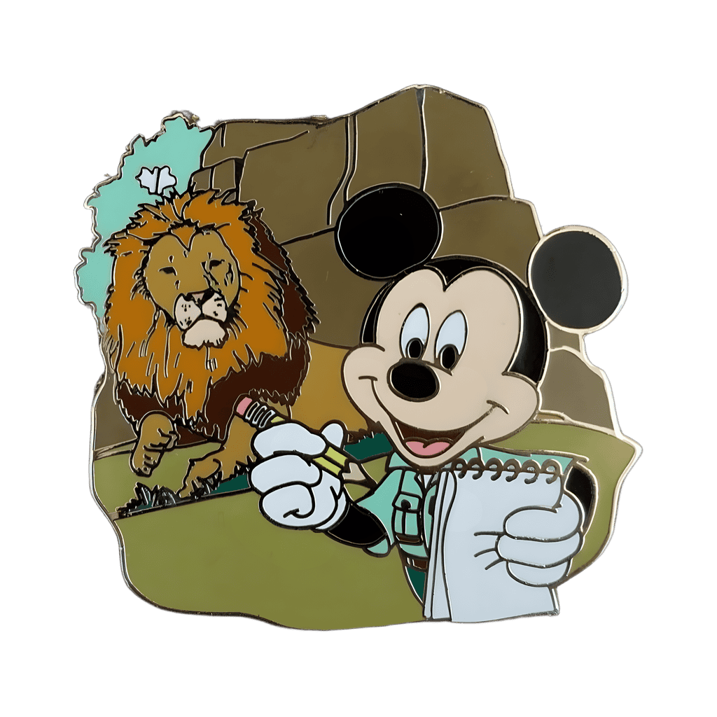 Mickey Mouse with African Lion Disney pin