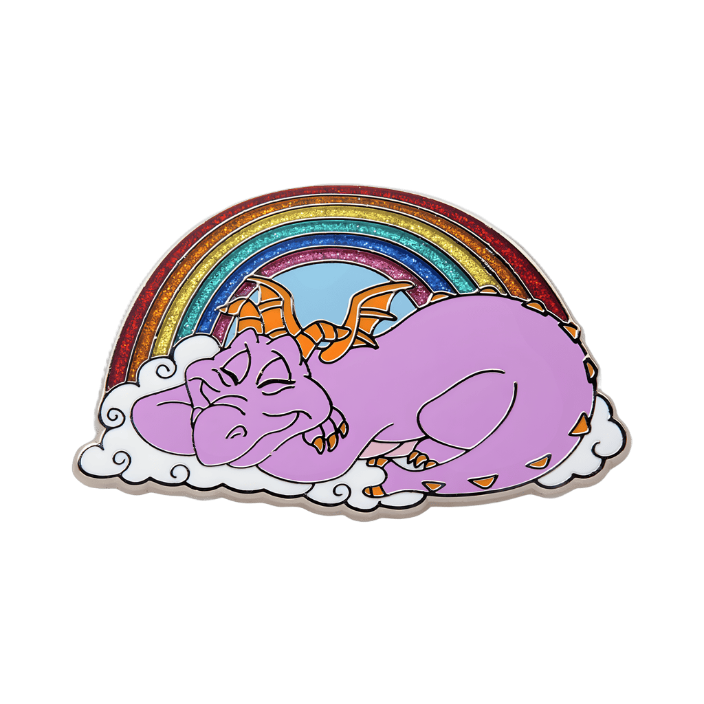 Figment Sleeping with Rainbow Disney pin