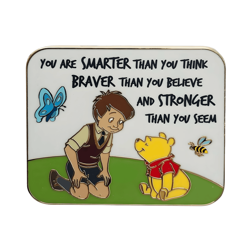 Winnie the Pooh and Christopher Robin Quote Disney pin