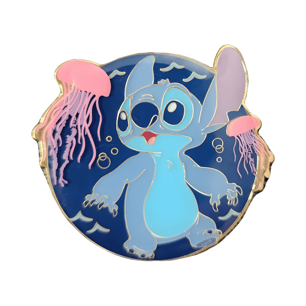 Stitch Jellyfish Circle Frame Disney pin
