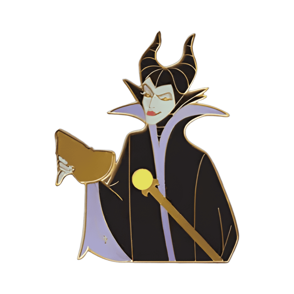 Maleficent and Mirror Shard Disney pin