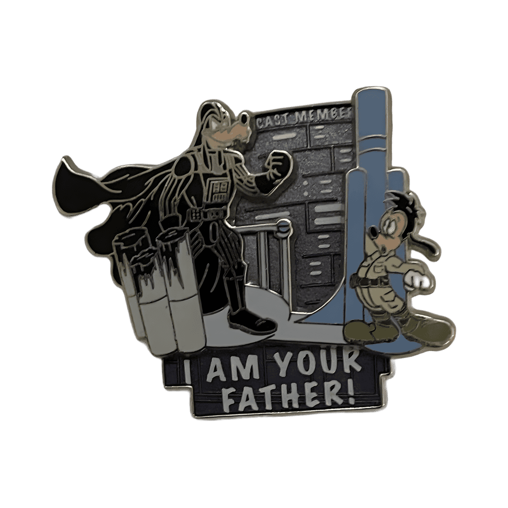 Goofy and Max as Darth Vader and Luke Skywalker Disney pin