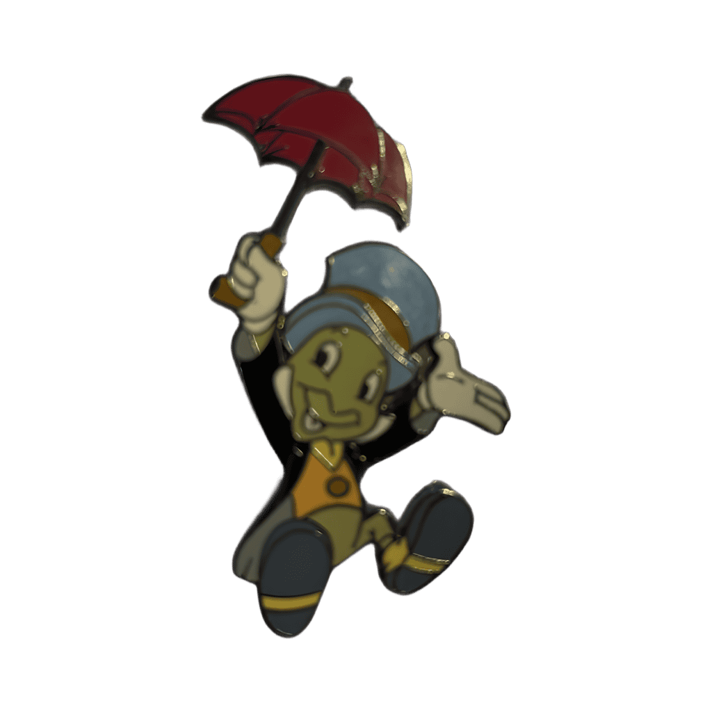 Jiminy Cricket Floating with Umbrella Disney pin