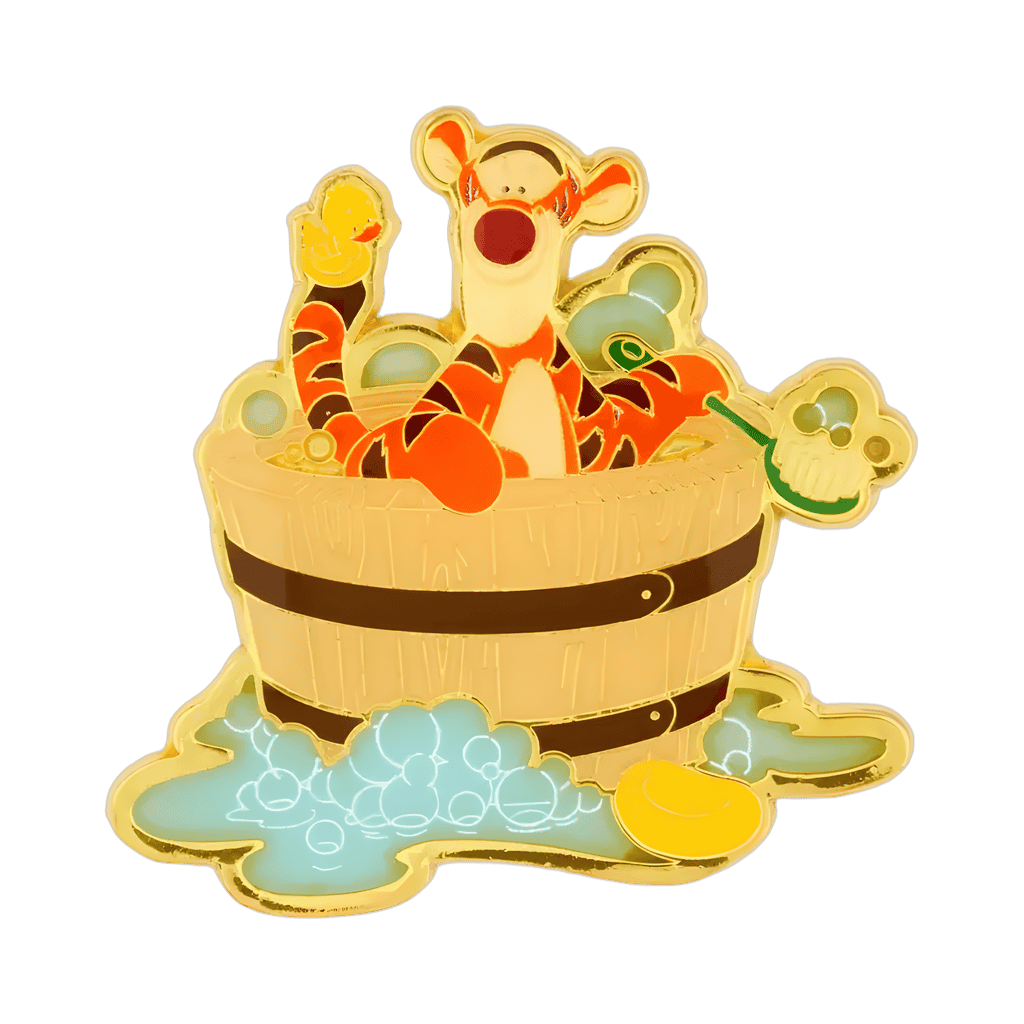 Tigger in Bathtub Disney pin