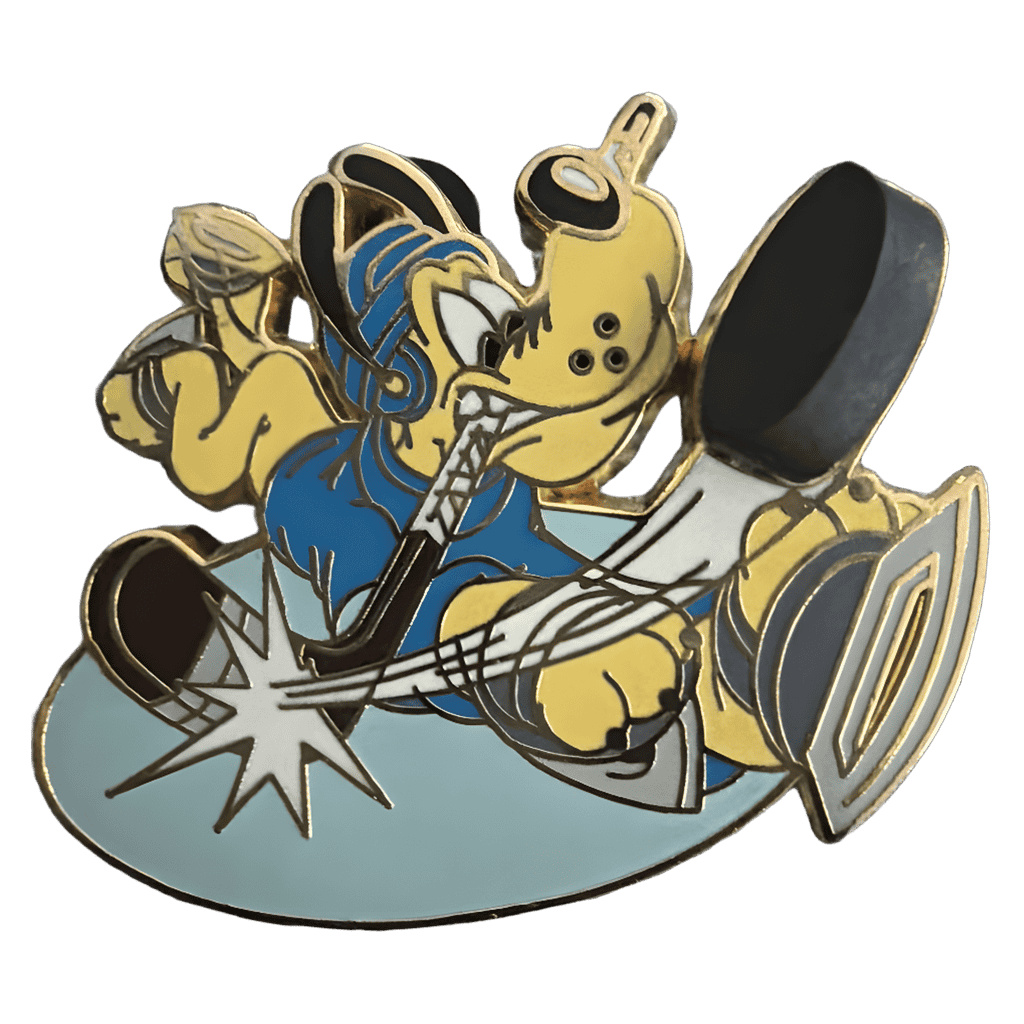 Pluto Playing Hockey Disney pin