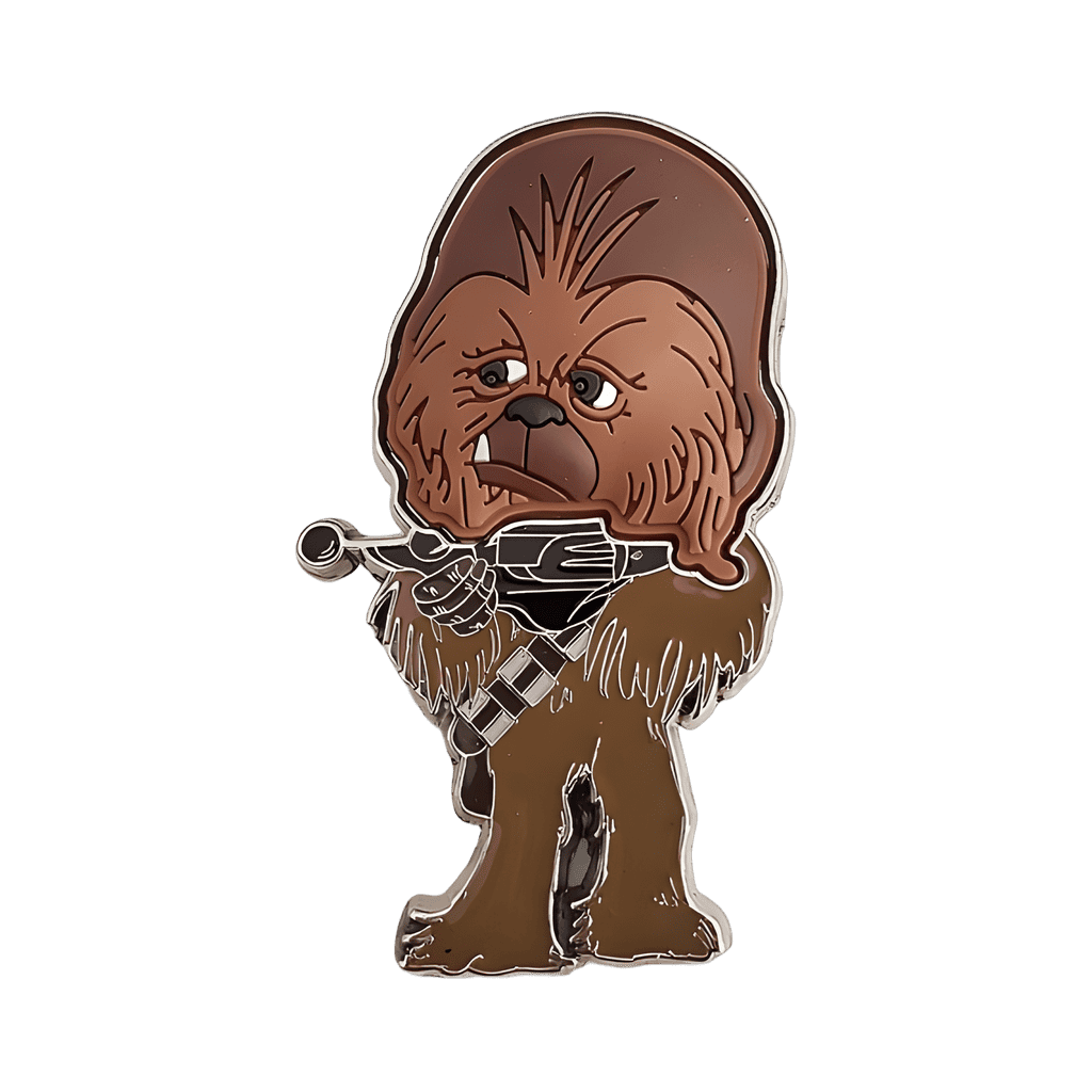 Chewbacca holding his Bowcaster Disney pin