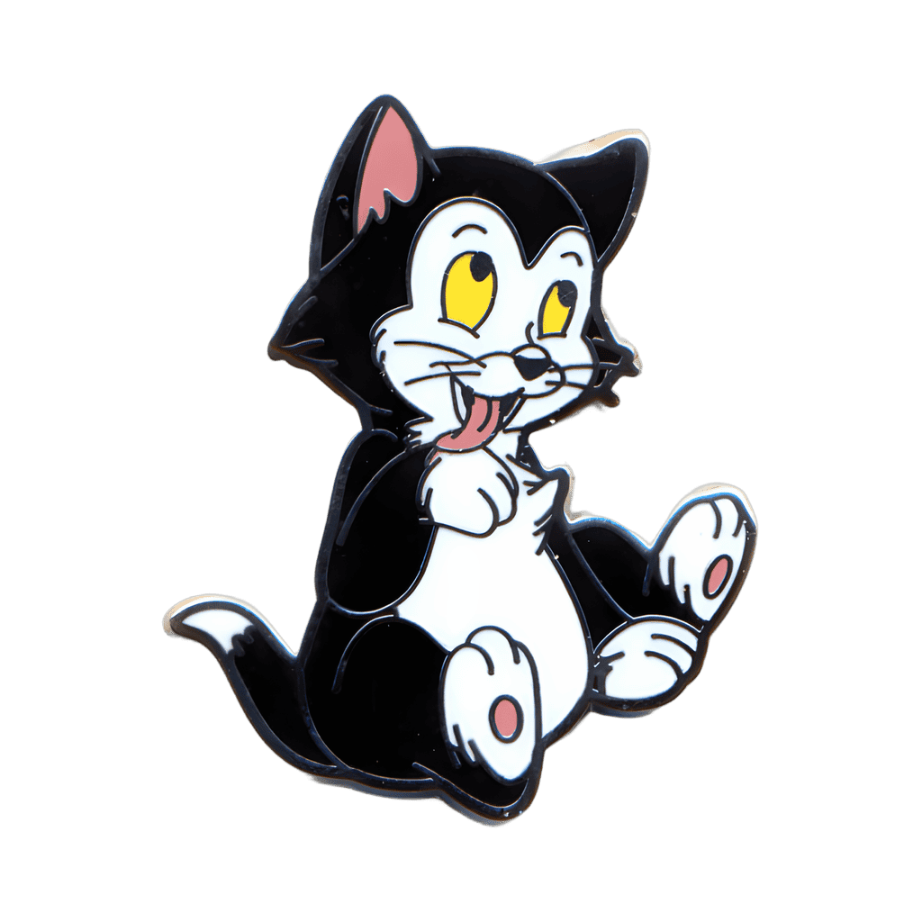 Figaro Licking Paw Disney pin