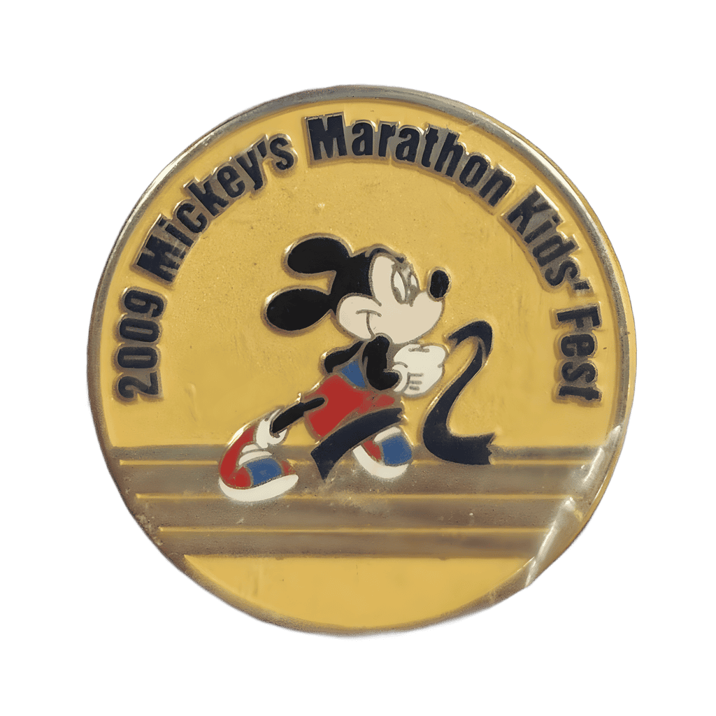2009 Mickey's Marathon Kids' Fest — Mickey Running Medallion Disney pin