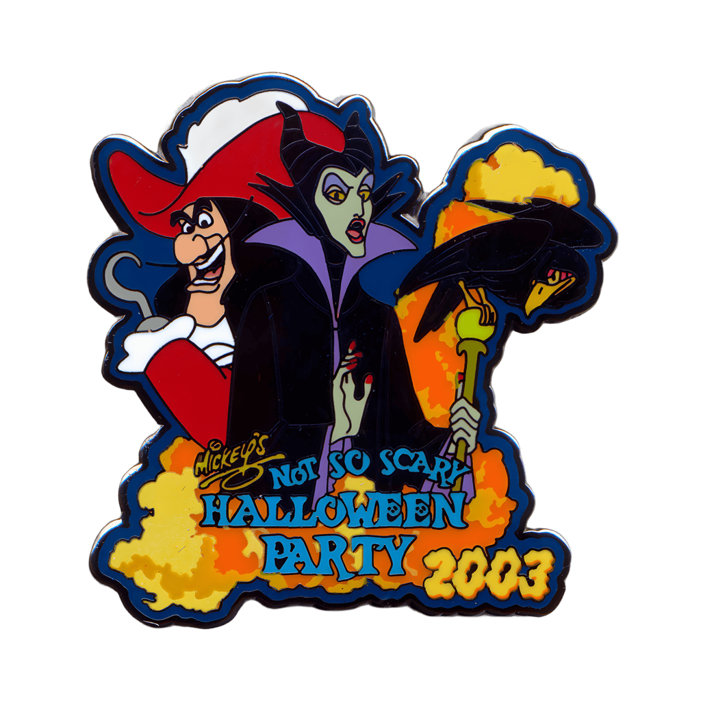 Maleficent, Diablo and Captian Hook Disney pin