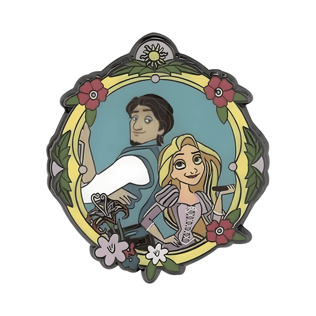 Rapunzel and Flynn Rider Disney pin