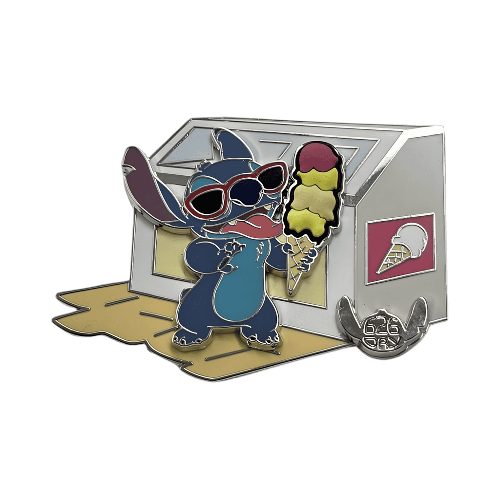 Stitch Licking Ice Cream Disney pin