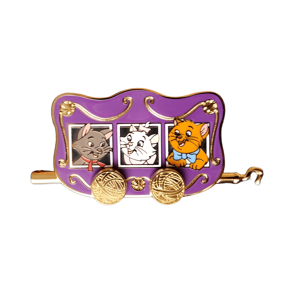 Beriloz, Marie and Toulouse in a Purple Car Disney pin