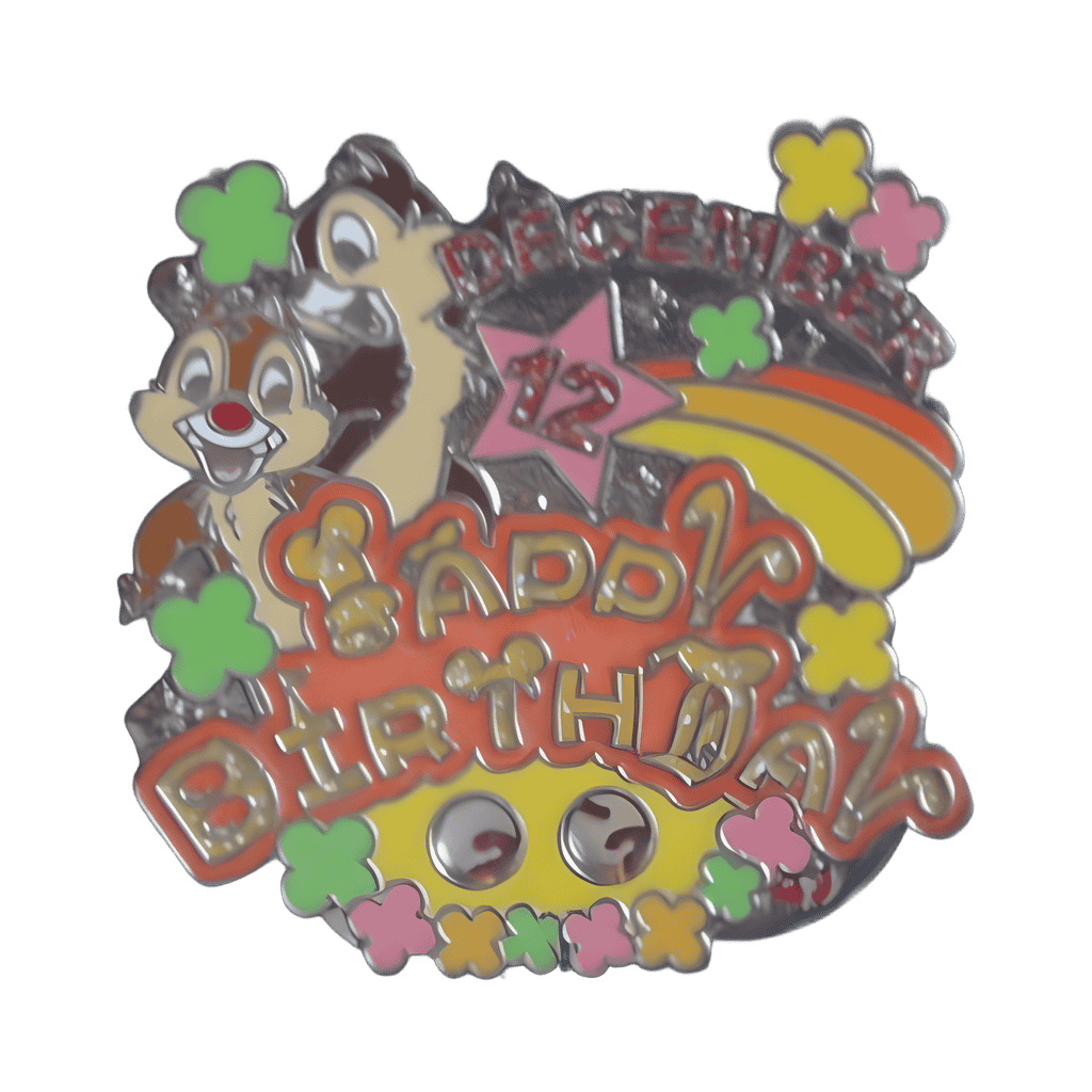 December (Chip and Dale) Disney pin