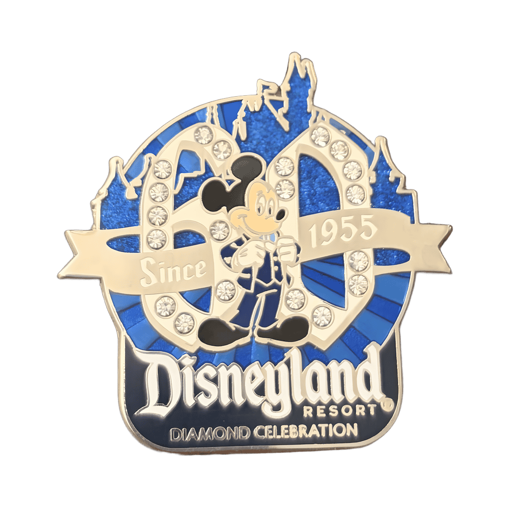 Disneyland 60th Anniversary Pin Diamond Collection- Mickey Disney pin