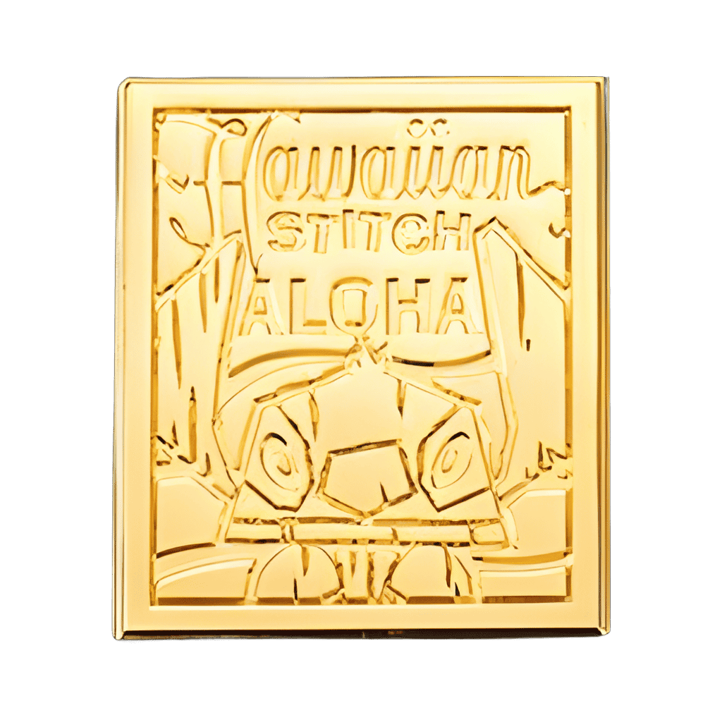 Gold Stitch Aloha Disney pin