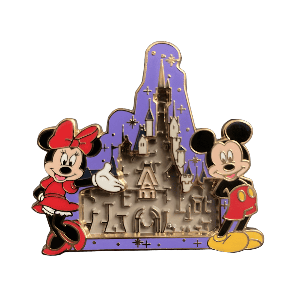 Cinderella Castle, Mickey and Minnie Disney pin