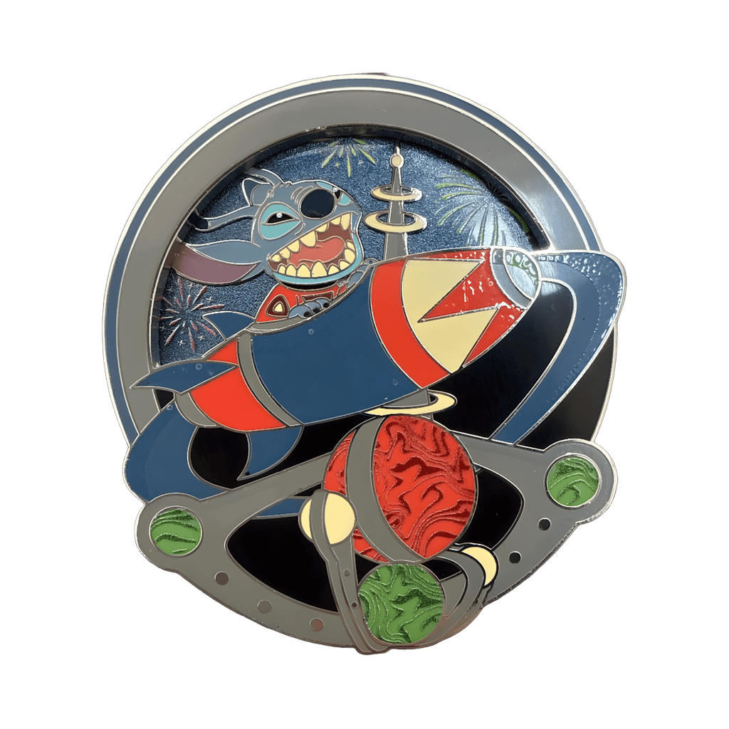 Angel & Stitch on Astro Orbiter Disney pin