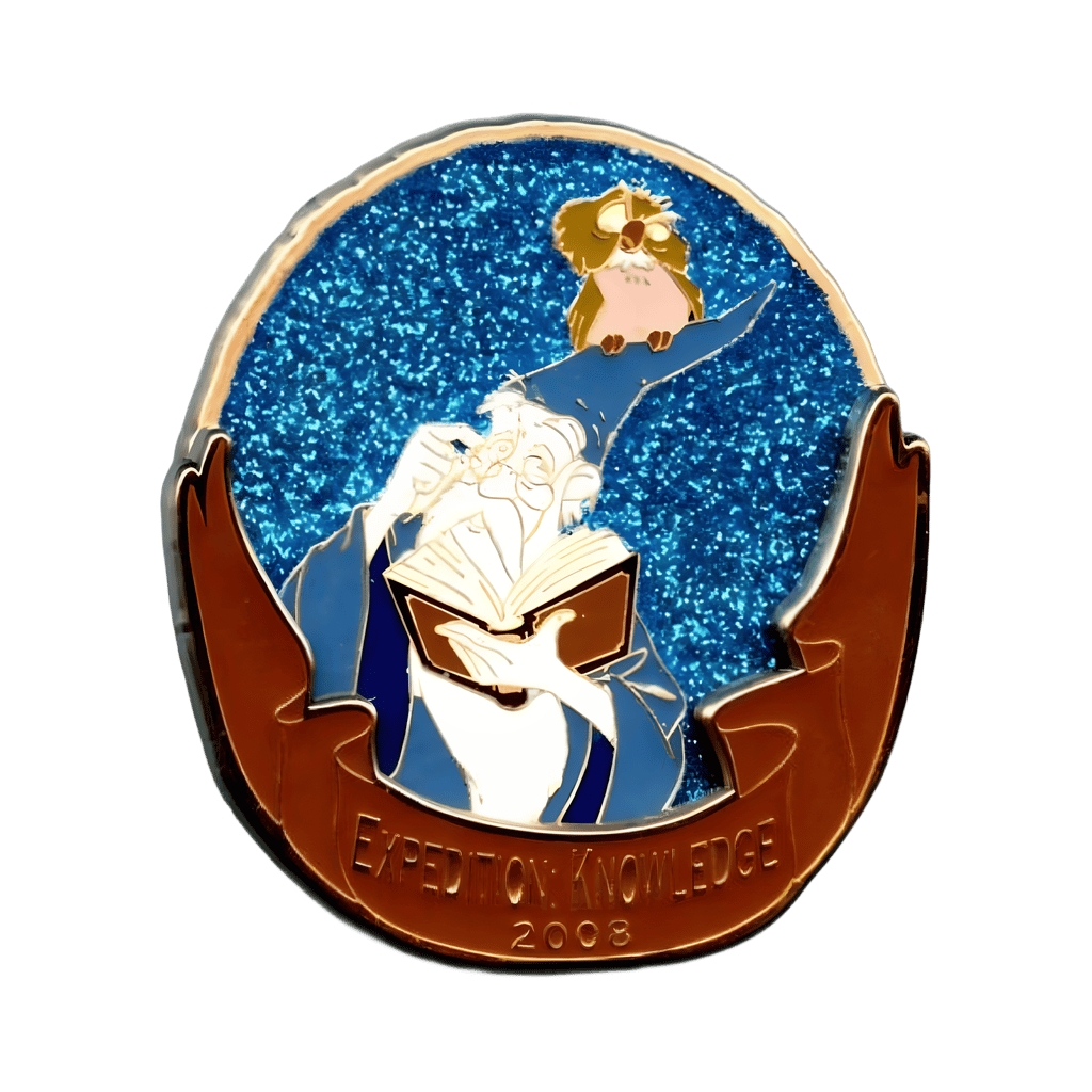Expedition Knowledge Merlin 2008 Disney pin