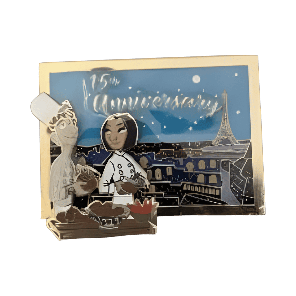 Ratatouille 15th Anniversary - Linguini & Colette Postcard Disney pin