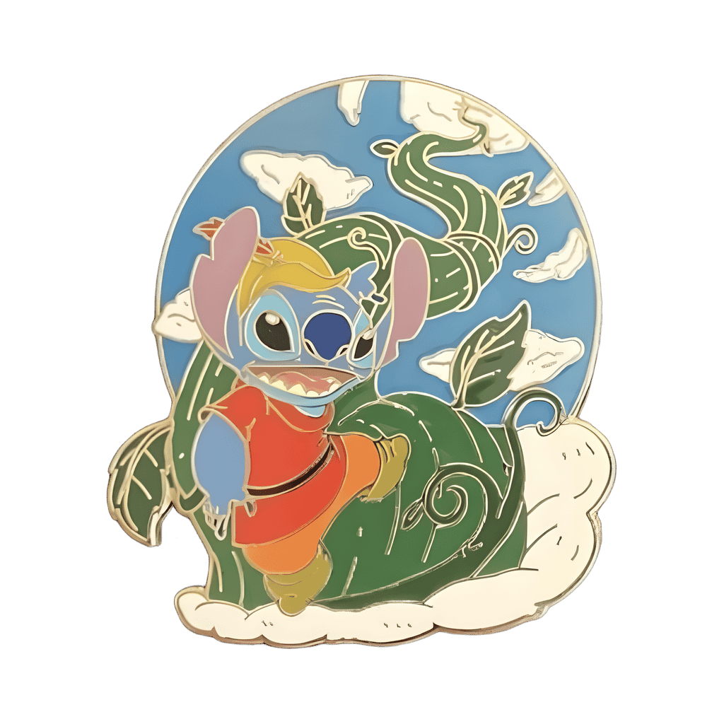 Stitch as Jack in the Beanstalk Disney pin