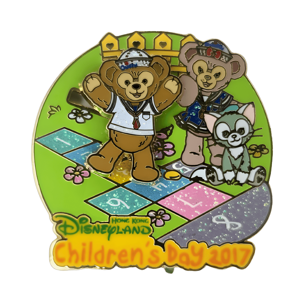 Duffy and Friends Playing Hopscotch Slider Disney pin