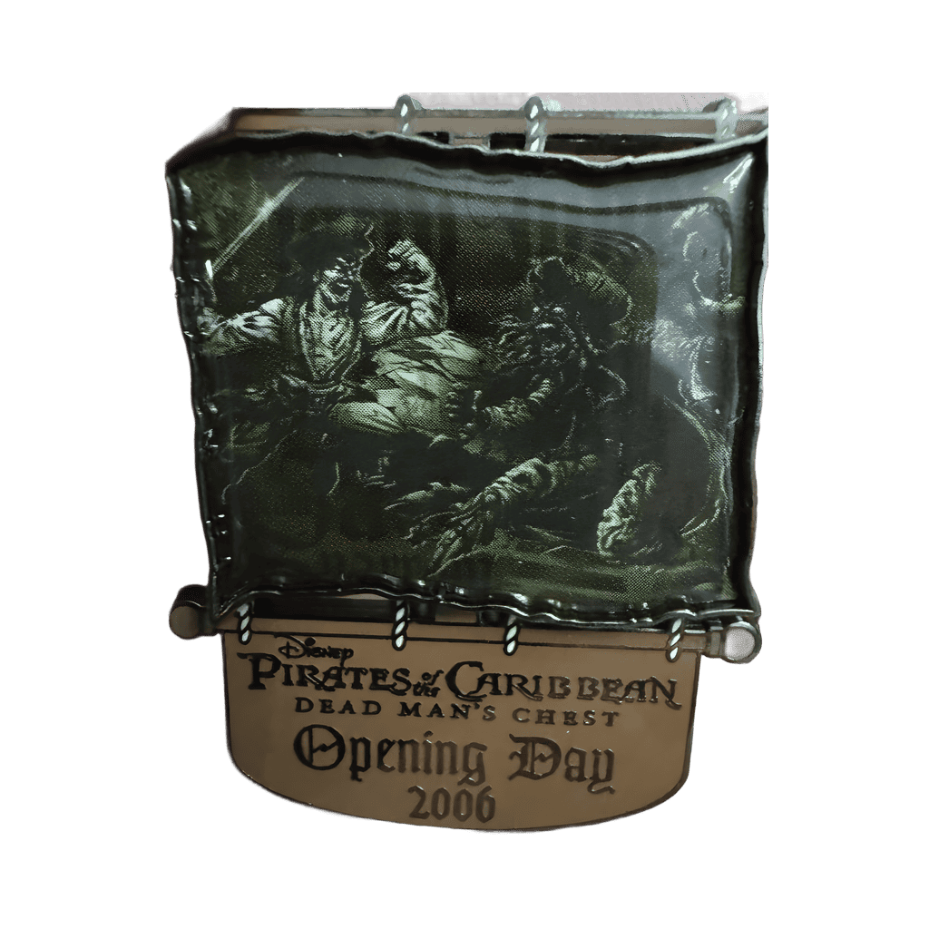 Opening Day Pin Featuring Captain Jack Sparrow and Davy Jones - Dangle Disney pin