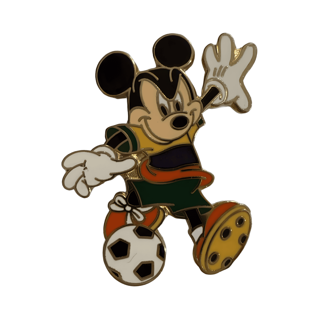 Mickey with Soccer Ball Stripes Jersey Disney pin