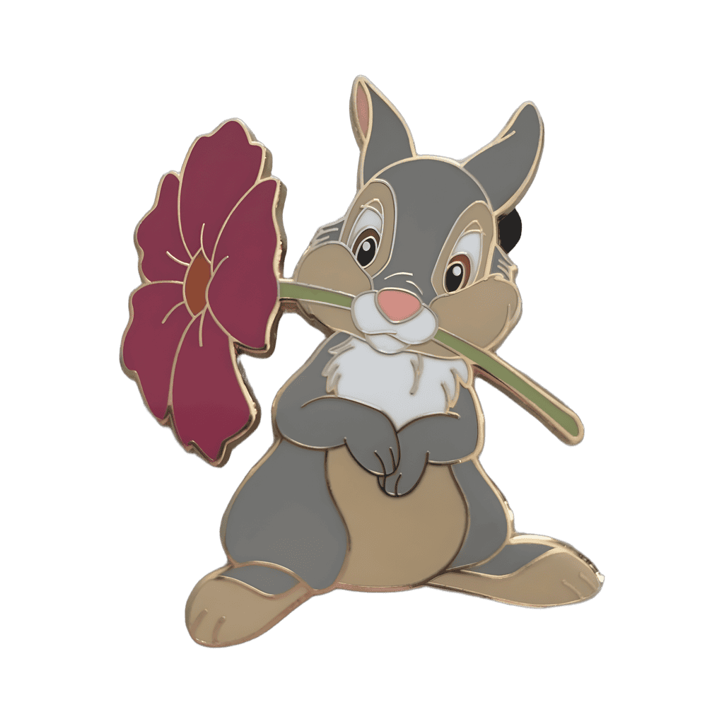 Thumper with a flower Disney pin