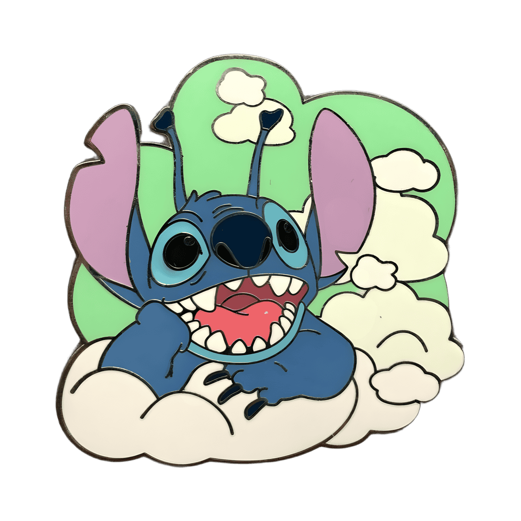 Stitch in Clouds Disney pin