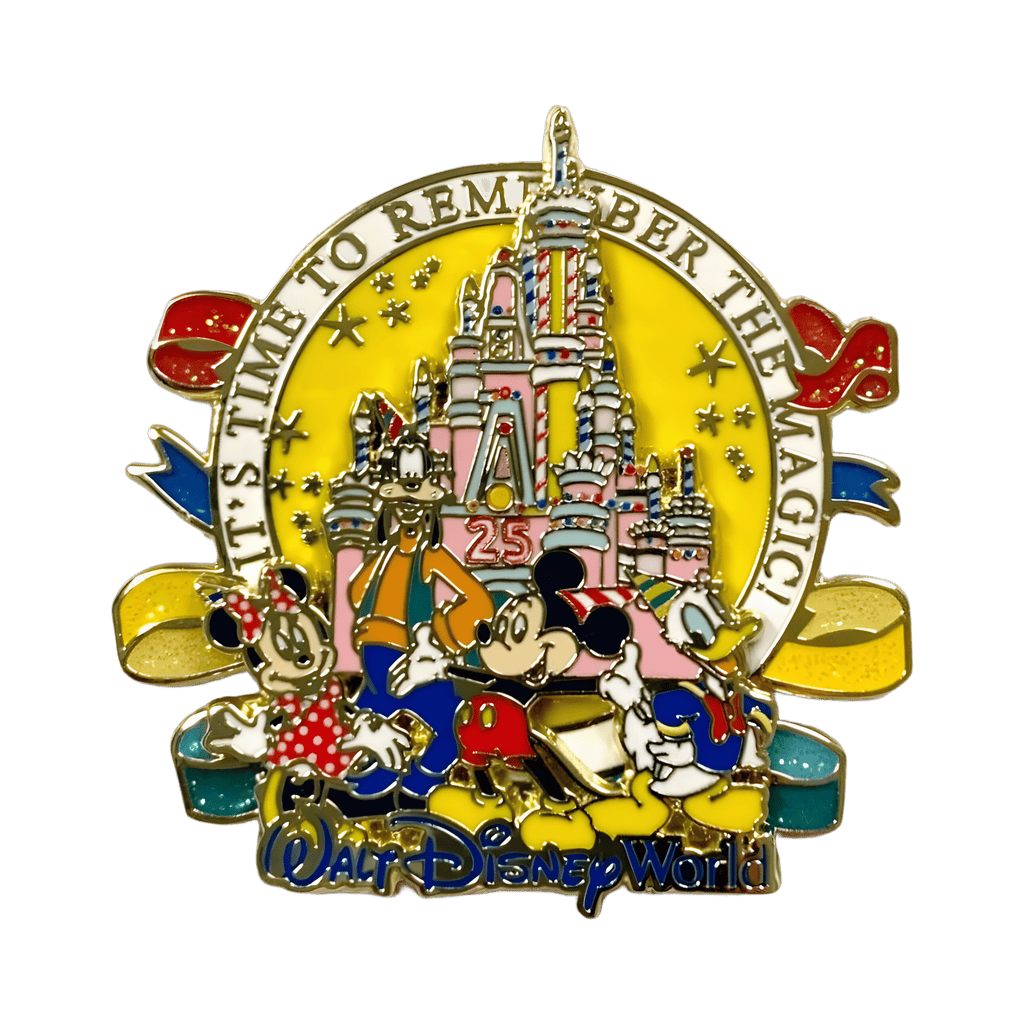25th Anniversary Cake Castle - Mickey, Minnie, Donald, Goofy Disney pin