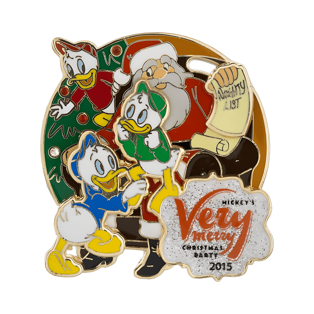 Huey Dewey Louie with Santa Disney pin