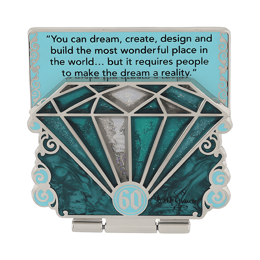 Walt Disney - Anniversary - Aqua - Quote Disney pin