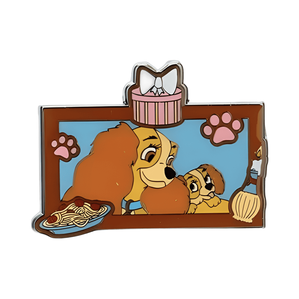 Lady and puppy- Lady and The Tramp Disney pin