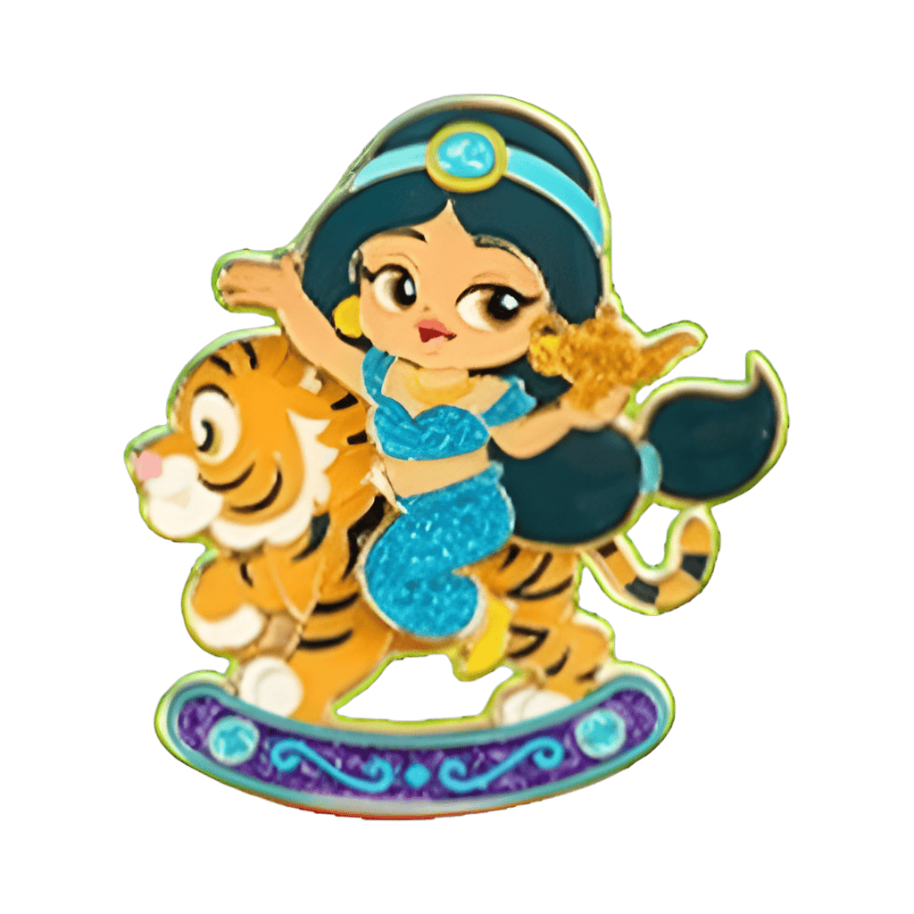 Jasmine on Rajah Disney pin