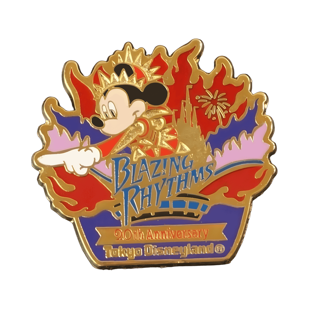 Blazing Rhythms- 20th Anniversary- Mickey Mouse Disney pin