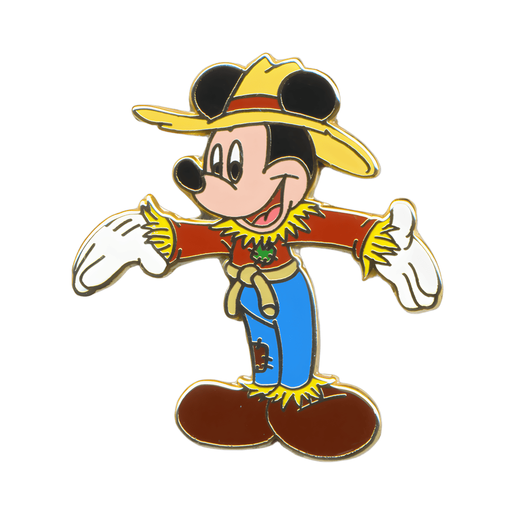 Mickey Mouse Dressed as a Scarecrow Disney pin