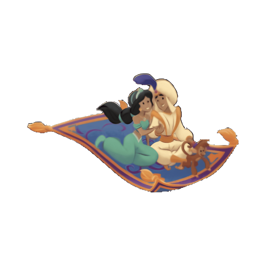 Jasmine and Aladdin on Magic Carpet Disney pin