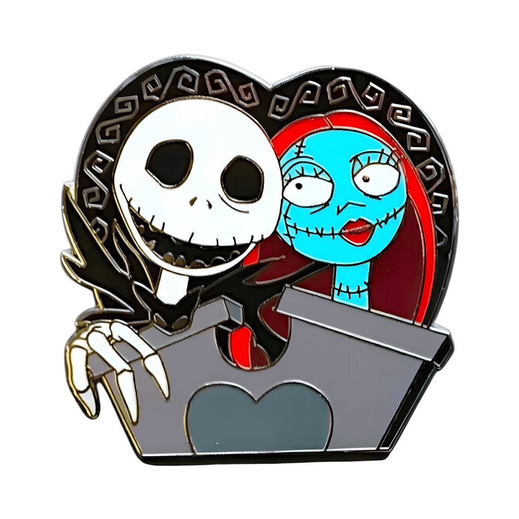 Jack Skellington and Sally Disney pin