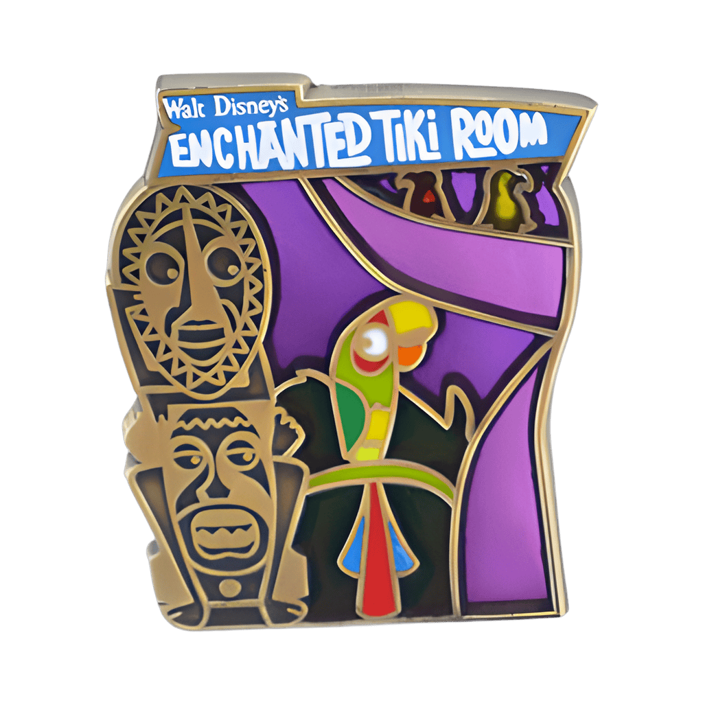 Stained Glass Puzzle Piece - Enchanted Tiki Room Disney pin