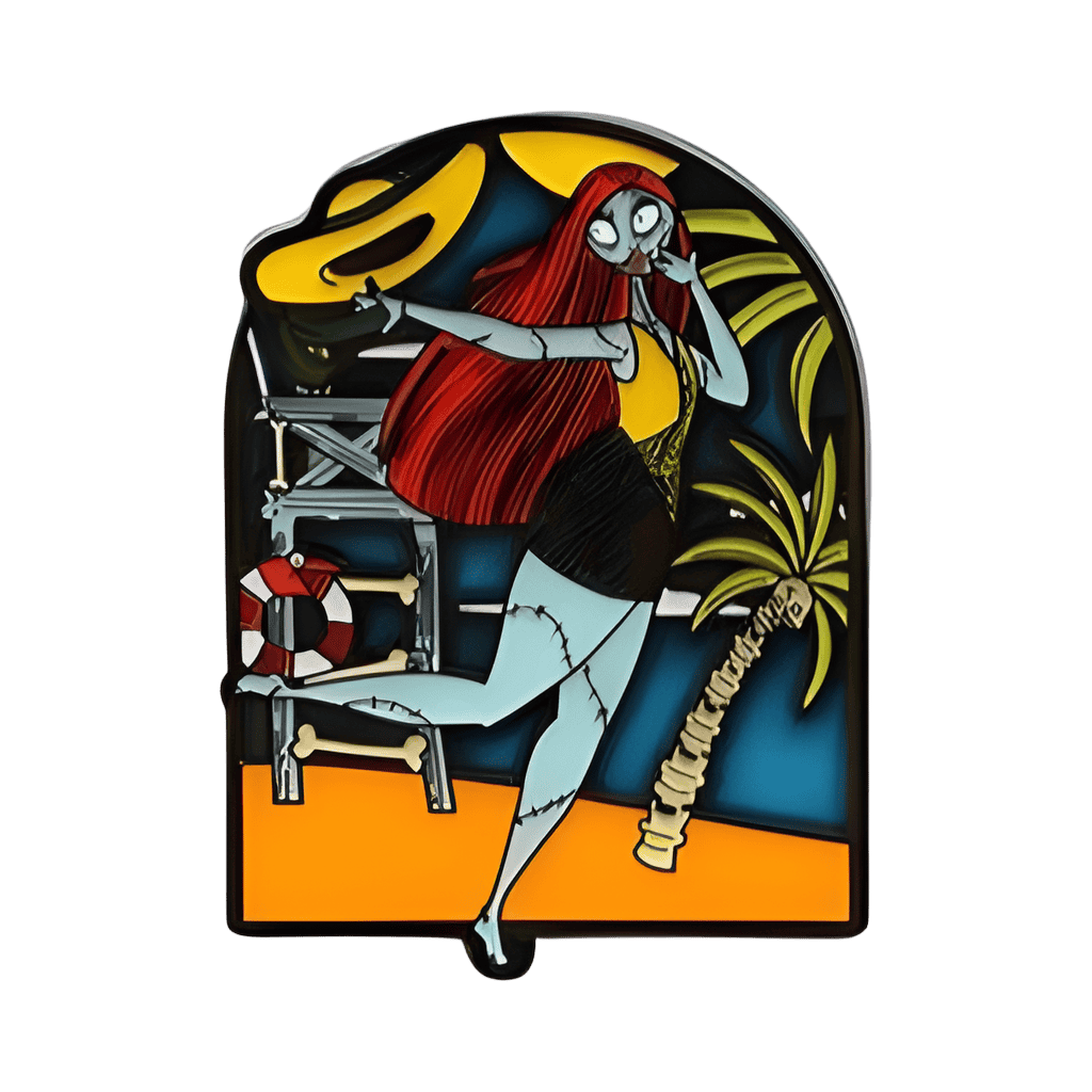 Sally in Bathing Suit with Hat and Lifeguard Podium Disney pin