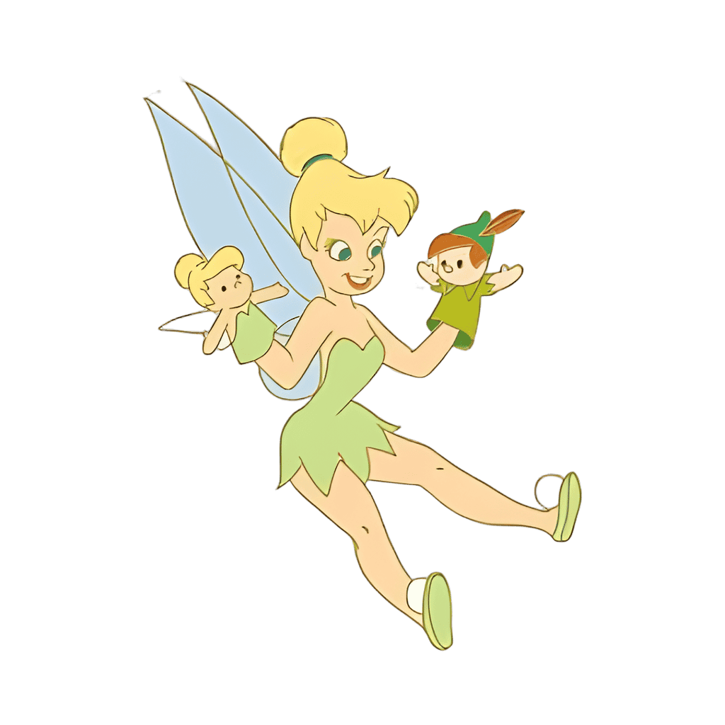 Tinker Bell and Peter Pan Disney pin