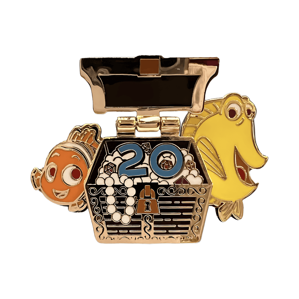 Nemo and Bubbles Disney pin
