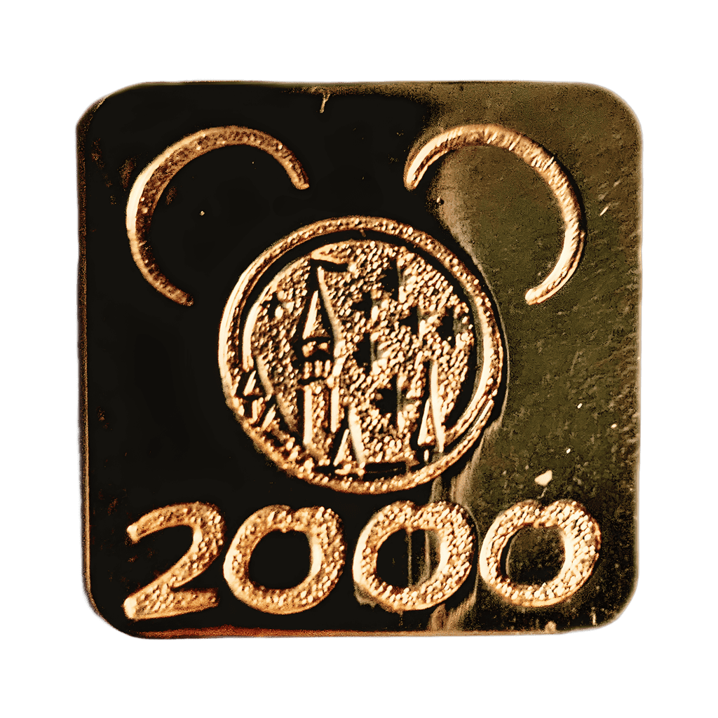 2000 Passholder Exclusive, Gold Square Disney pin