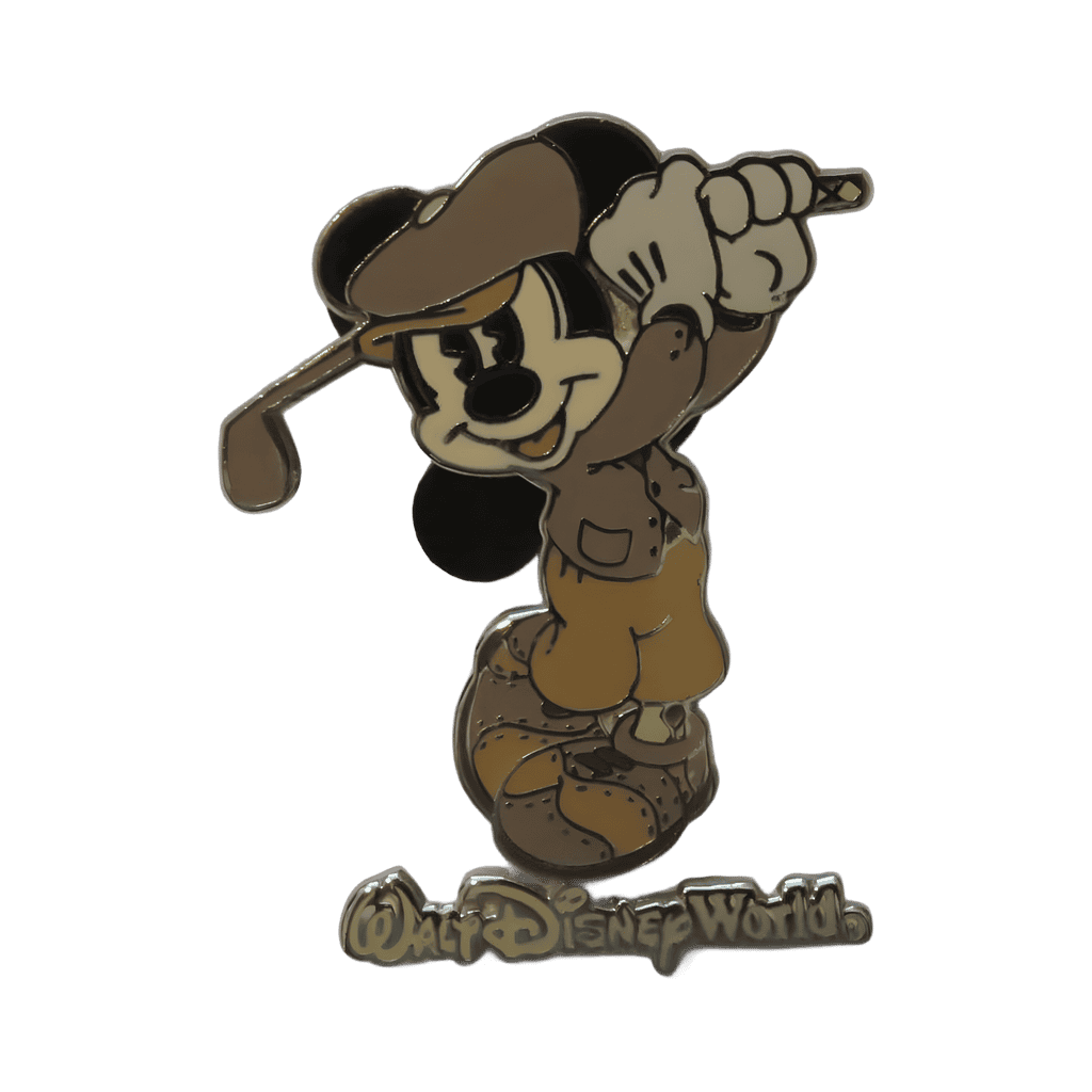 Vintage Mickey Golfer Disney pin