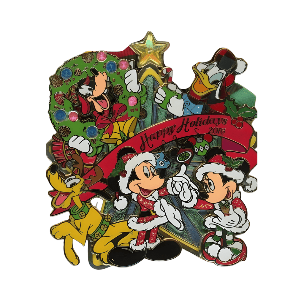 Happy Holidays Magic Access Fab 5 Disney pin