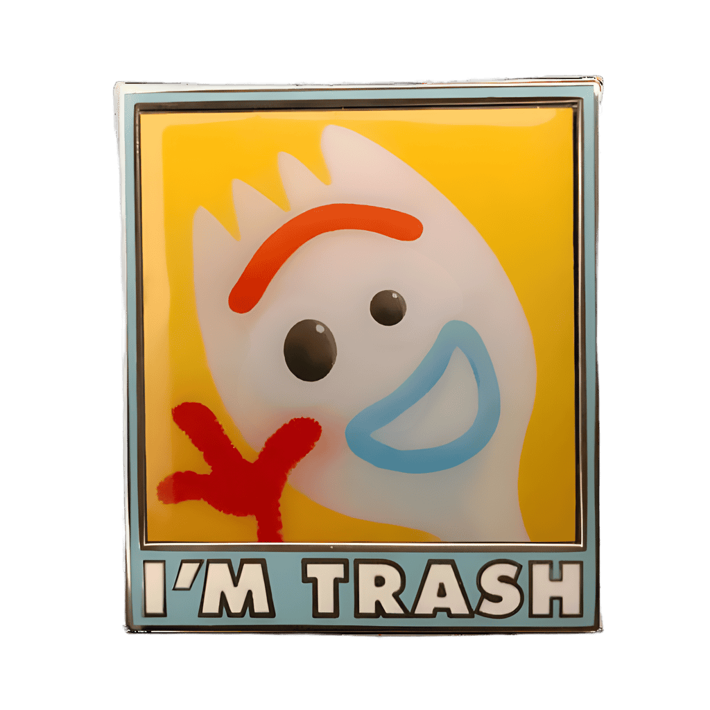 Forky I’m Trash Disney pin