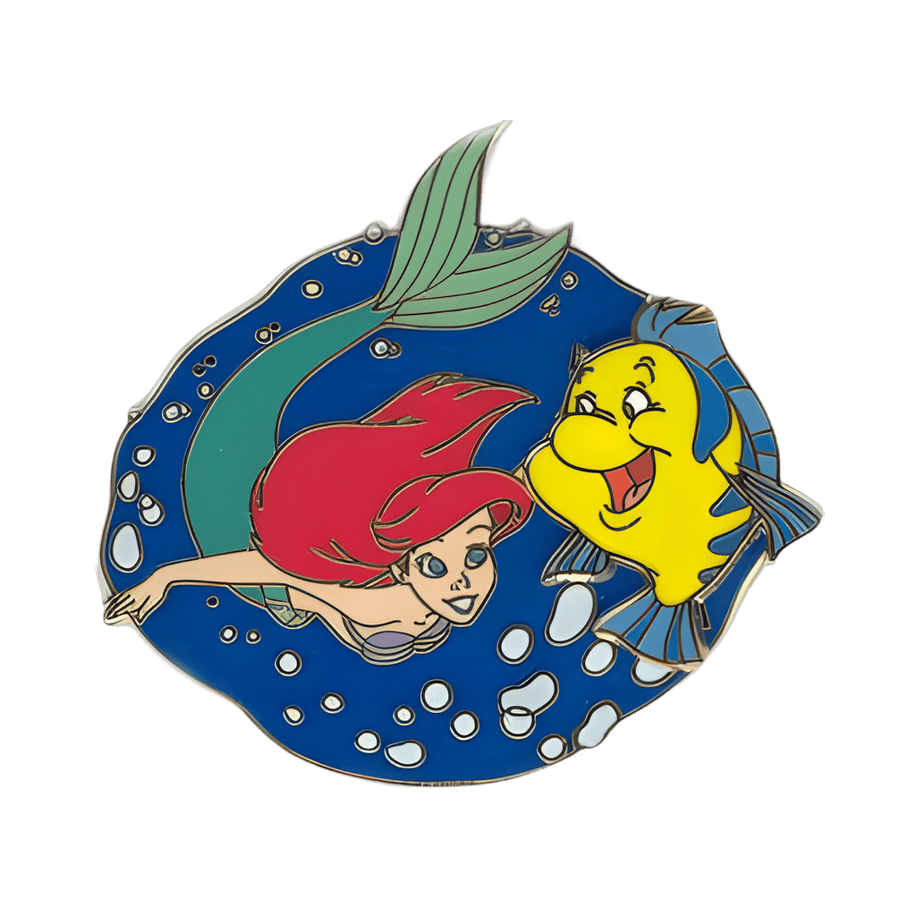 Ariel & Flounder Disney pin