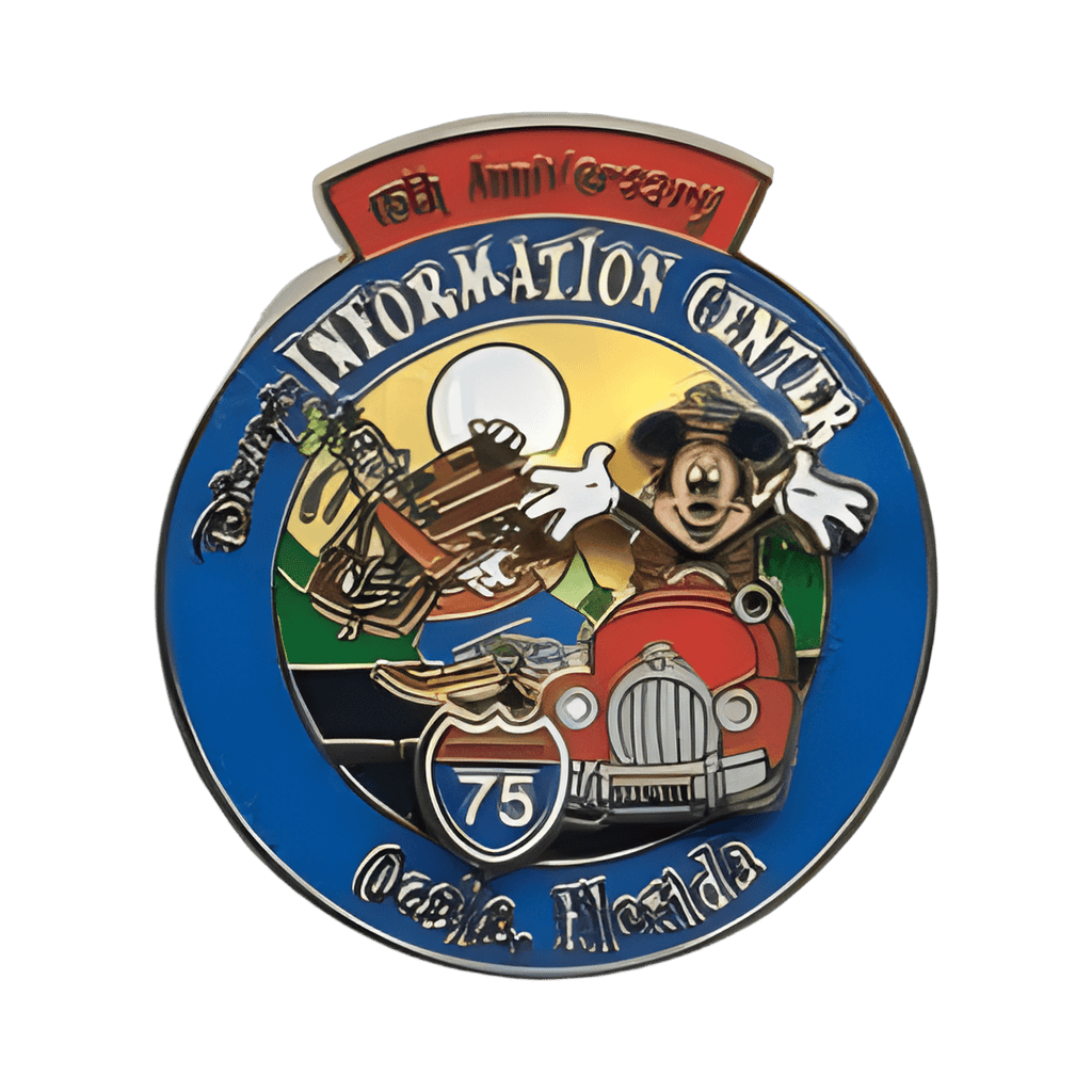 WDW Ocala Information Center - 15th Anniversary - Goofy & Mickey Disney pin